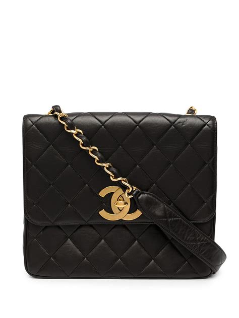 chanel crossbody vintage|chanel flap bag pre owned.